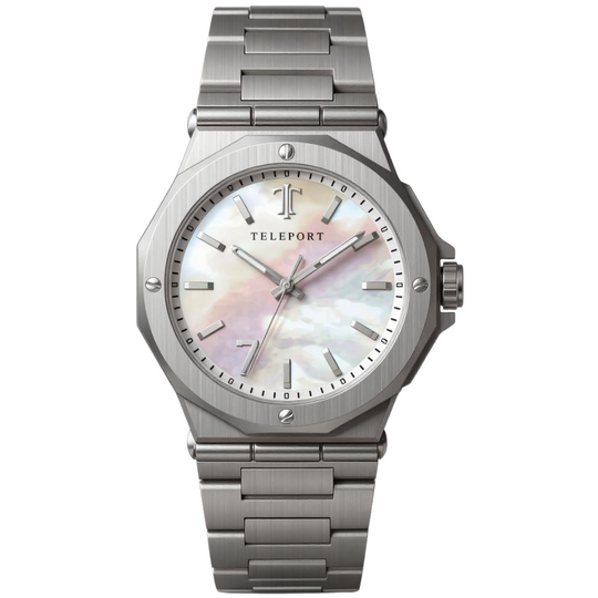 Metal - Women's Silver Pearl – Teleport Watches