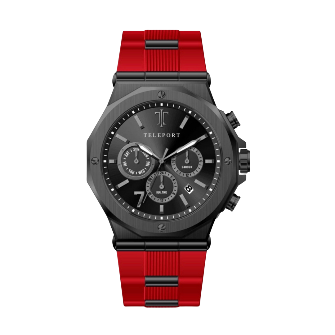 Dark red watch clearance